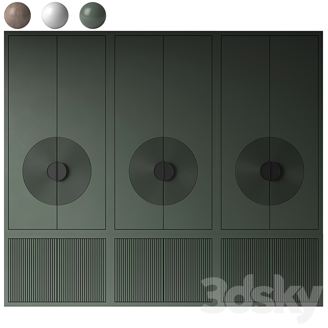 Modern wardrobe 26 3ds Max - thumbnail 3