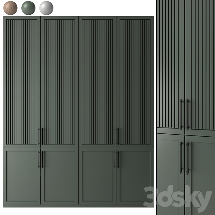 Modern wardrobe 27 3DS Max - thumbnail 2