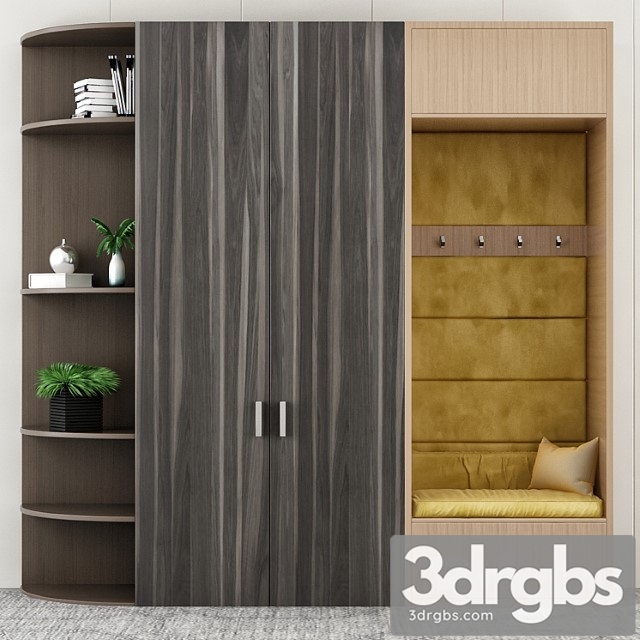 Modern wardrobe 3dsmax Download - thumbnail 1