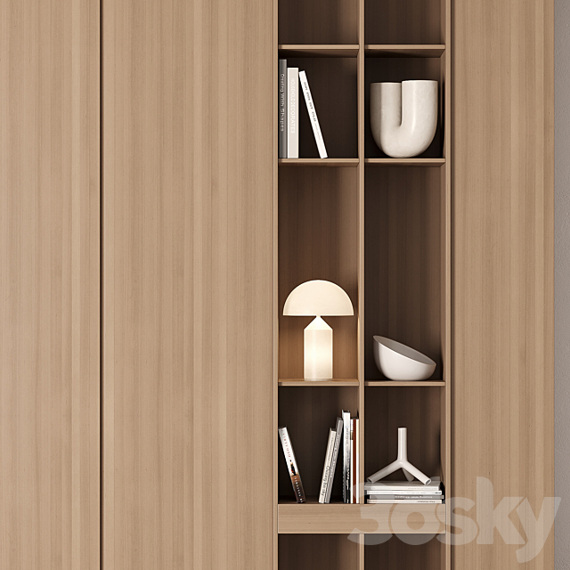 Modular Wardrobe cabinets 3DS Max Model - thumbnail 3