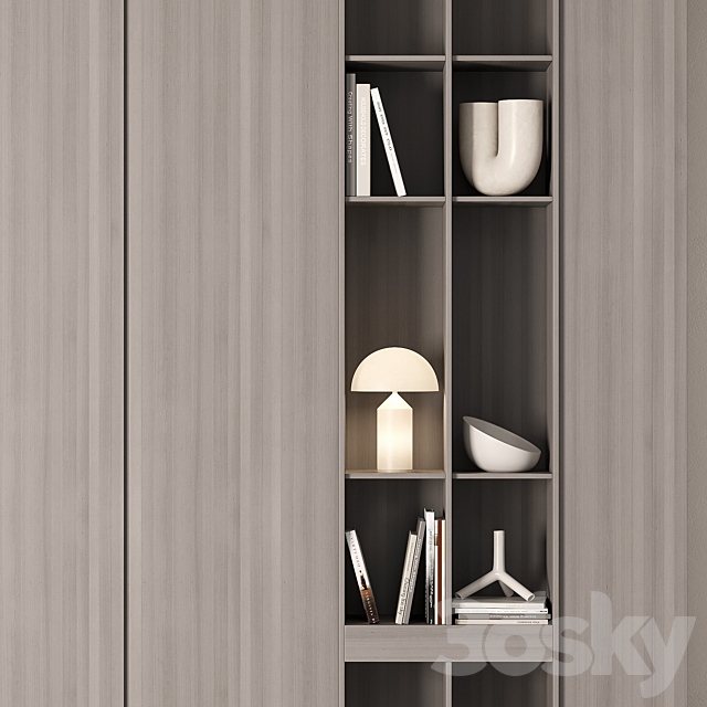 Modular Wardrobe cabinets 3DS Max Model - thumbnail 4