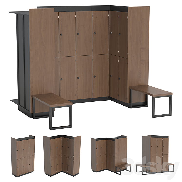 Modular wardrobes 3DS Max - thumbnail 1