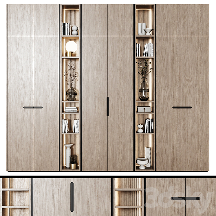 Modular wardrobes in modern style 67 3DS Max Model - thumbnail 1