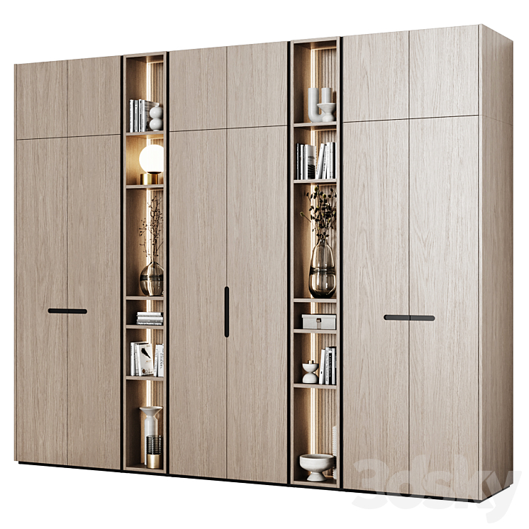 Modular wardrobes in modern style 67 3DS Max Model - thumbnail 2