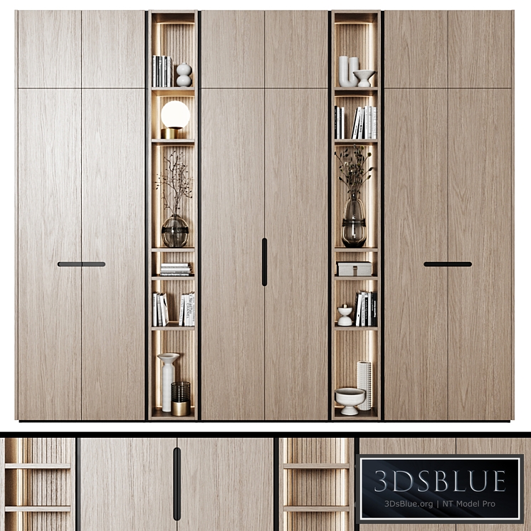 Modular wardrobes in modern style 67 3DS Max - thumbnail 3