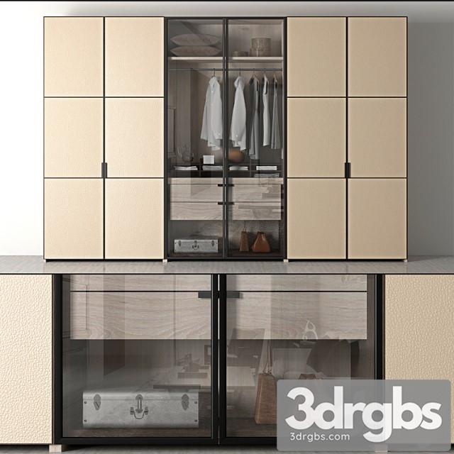 Molteni & c poliform wardrobe 3dsmax Download - thumbnail 1