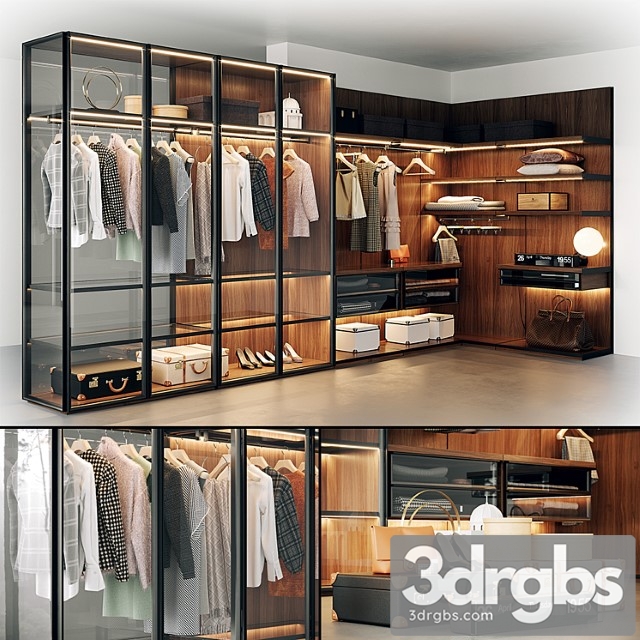 Molteni gliss master wardrobe 3dsmax Download - thumbnail 1