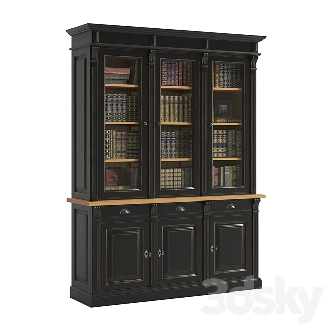 MONIQUE FURNITURE bookcases 2 3ds Max - thumbnail 1