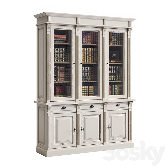 MONIQUE FURNITURE bookcases 2 3ds Max - thumbnail 3