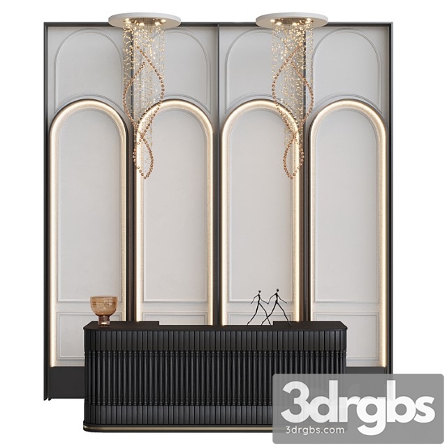 Neoclassical Reception Desk 13 3dsmax Download - thumbnail 1