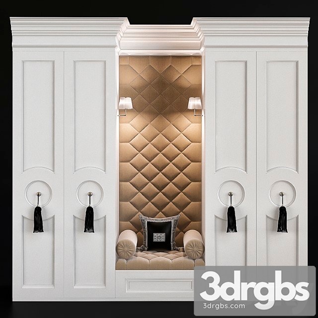 Neoclassical style wardrobes 3dsmax Download - thumbnail 1