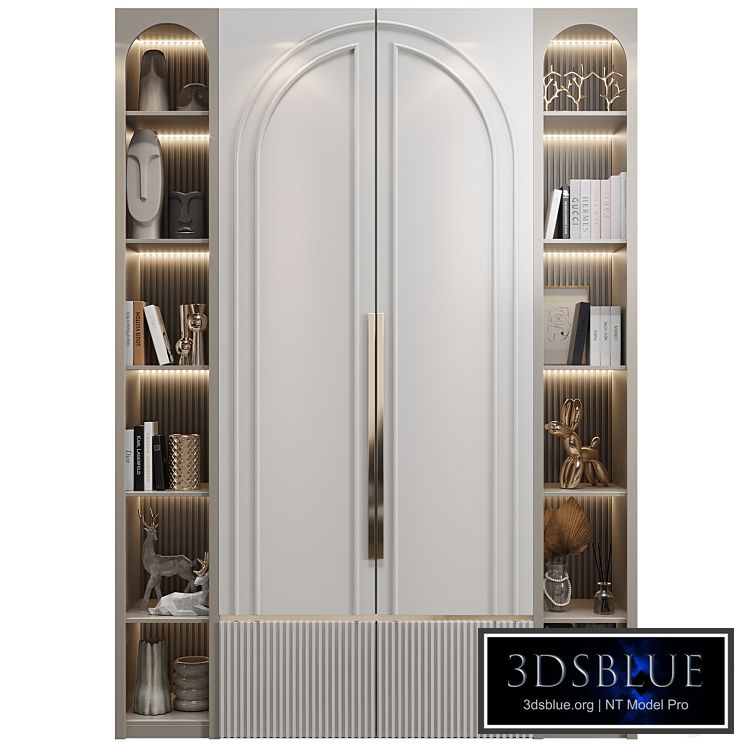 Neoclassical wardrobe 04 3DS Max - thumbnail 3