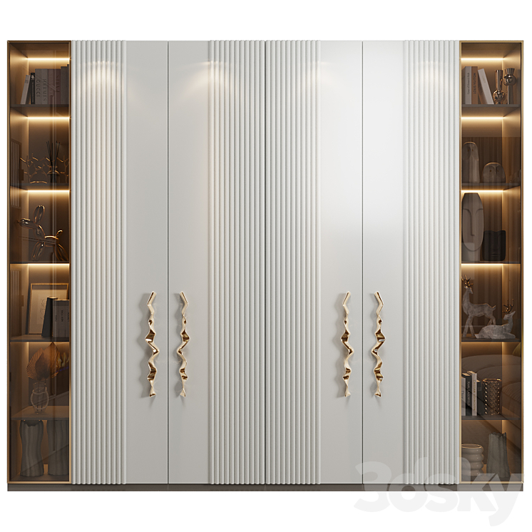 Neoclassical wardrobe 05 3DS Max - thumbnail 1