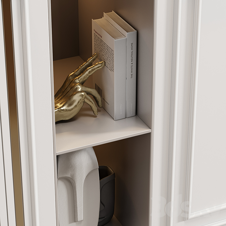 Neoclassical wardrobe 07 3DS Max Model - thumbnail 2