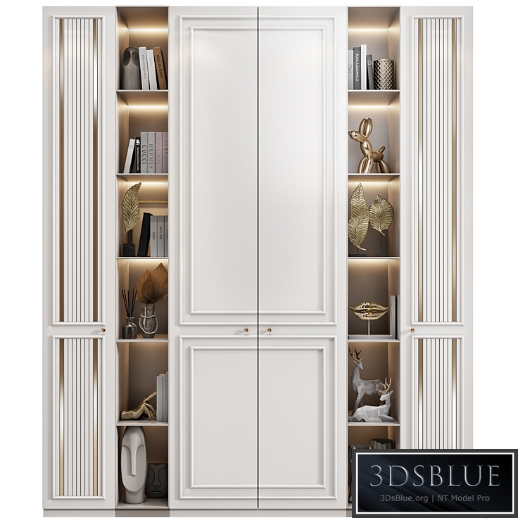 Neoclassical wardrobe 07 3DS Max - thumbnail 3