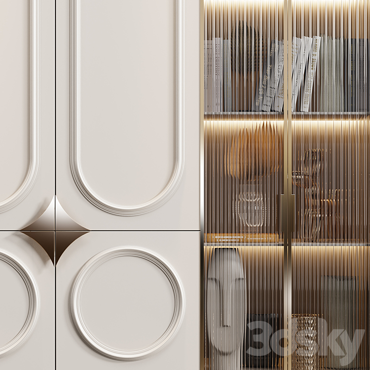 Neoclassical wardrobe 15 3DS Max - thumbnail 2