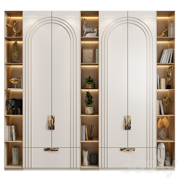 Neoclassical wardrobe 19 3DS Max Model - thumbnail 1