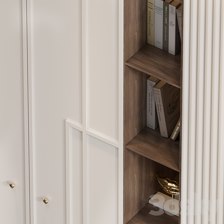 Neoclassical wardrobe 34 3DS Max Model - thumbnail 2