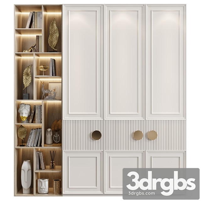 Neoclassical Wardrobe 38 3dsmax Download - thumbnail 1