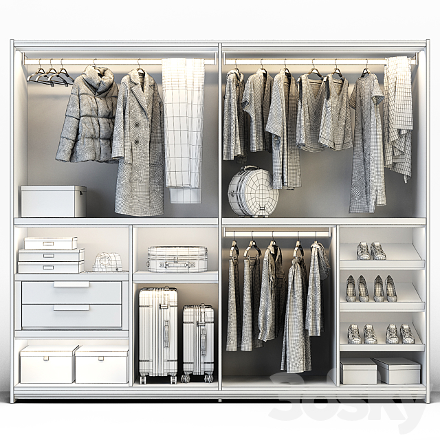 Novamobili Layer Wardrobe 3DS Max Model - thumbnail 5