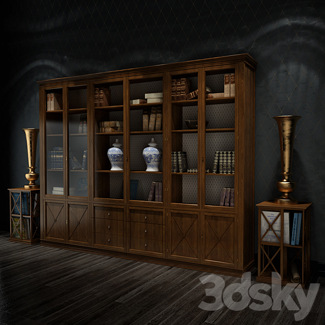 Office bookcase Tosato (Desideri) 3DS Max Model - thumbnail 2