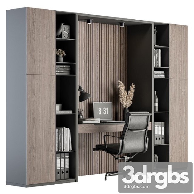 Office Furniture Home Office 19 3dsmax Download - thumbnail 1