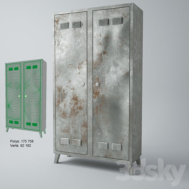 Old locker 3DSMax File - thumbnail 1