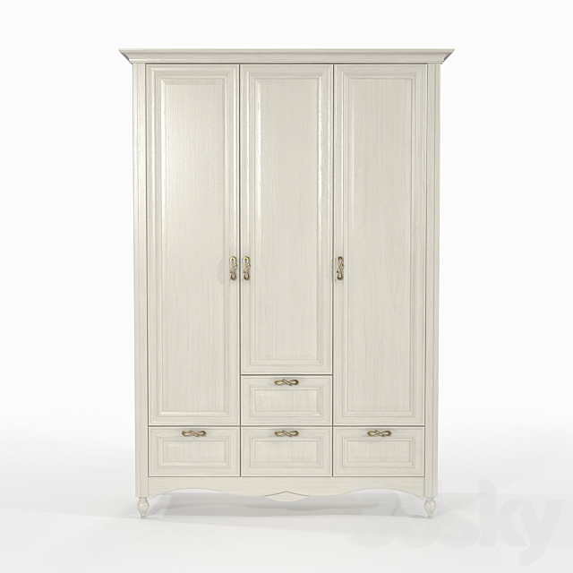 “OM” Wardrobe Svetlitsa SHS-5 (2) 3DS Max Model - thumbnail 2