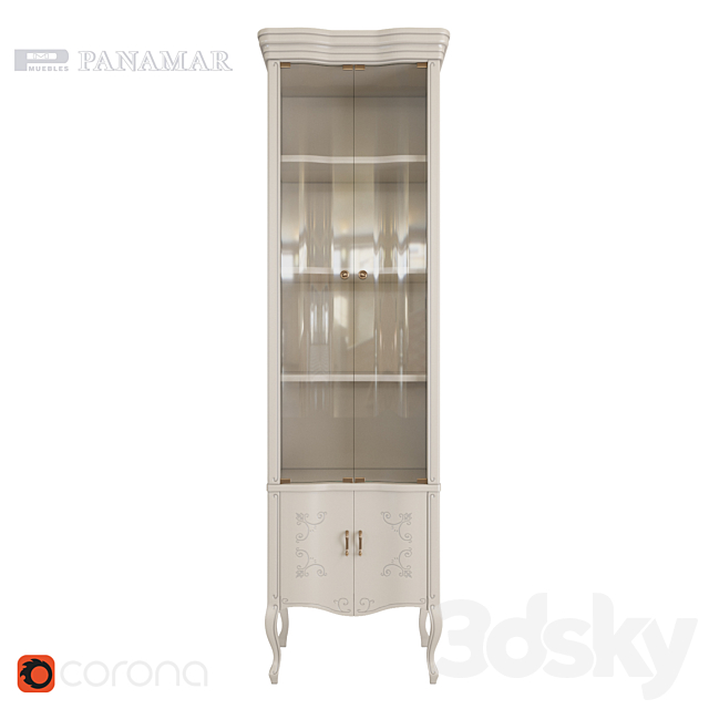 Panamar bookcase 725.001.P 3ds Max - thumbnail 1