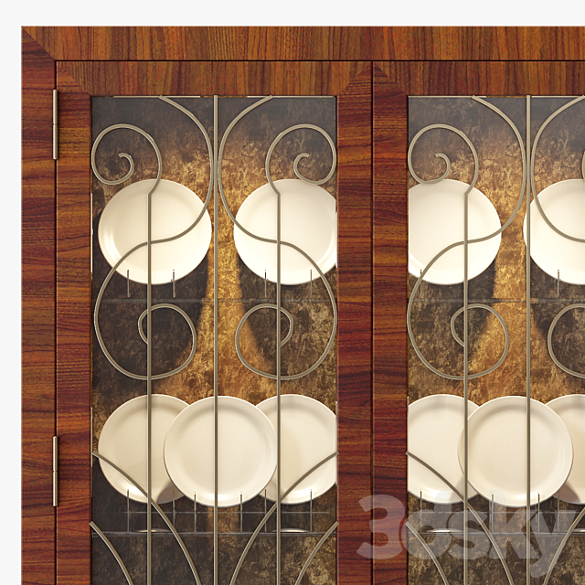 PARK AVENUE DISPLAY CABINET 3DSMax File - thumbnail 3