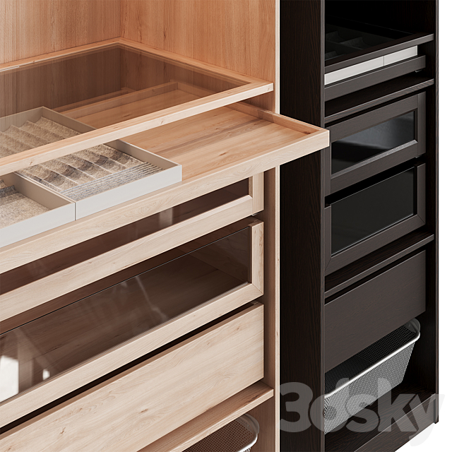 PAX IKEA wardrobe 3DSMax File - thumbnail 4