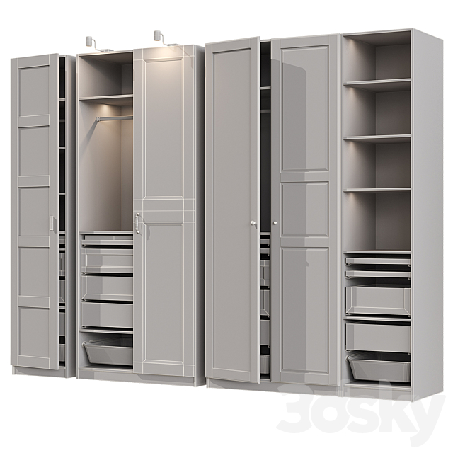 PAX IKEA wardrobe 3DSMax File - thumbnail 5