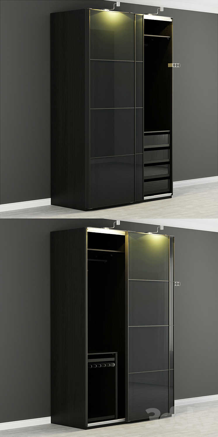 PAX Wardrobe IKEA 3DS Max - thumbnail 2