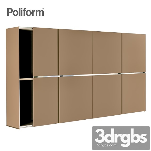 Poliform cabinet 3dsmax Download - thumbnail 1