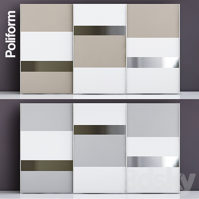 Poliform Madison cupboard 3ds Max - thumbnail 1