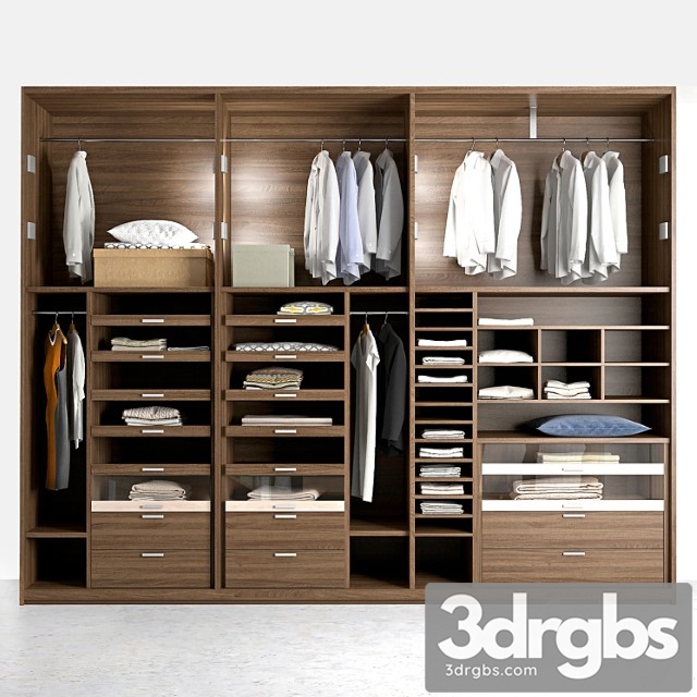 Poliform Molteni C Wardrobe 3dsmax Download - thumbnail 1