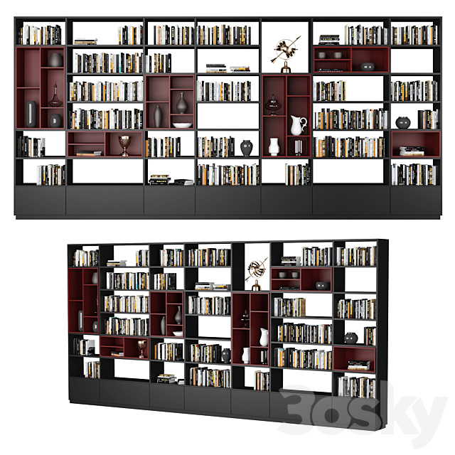 Poliform shelving 3ds Max - thumbnail 1