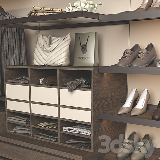 Poliform Ubik Walk-in Closet 2 3DSMax File - thumbnail 5