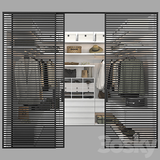 Poliform Ubik Walk-in Closet 3 3DSMax File - thumbnail 3