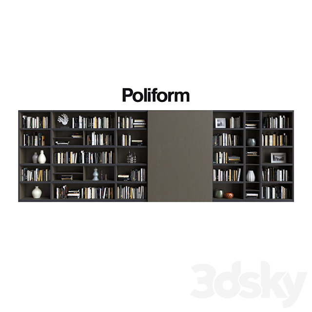 POLIFORM VARENNA SISTEMI GIORNO WALL SYSTEM 17 3DSMax File - thumbnail 1