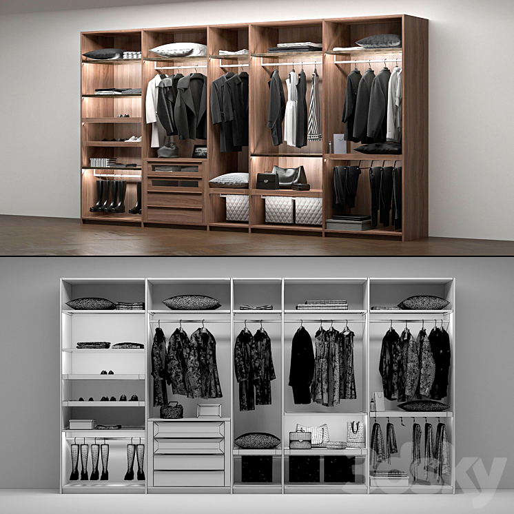 POLIFORM wardrobe 3DS Max - thumbnail 2