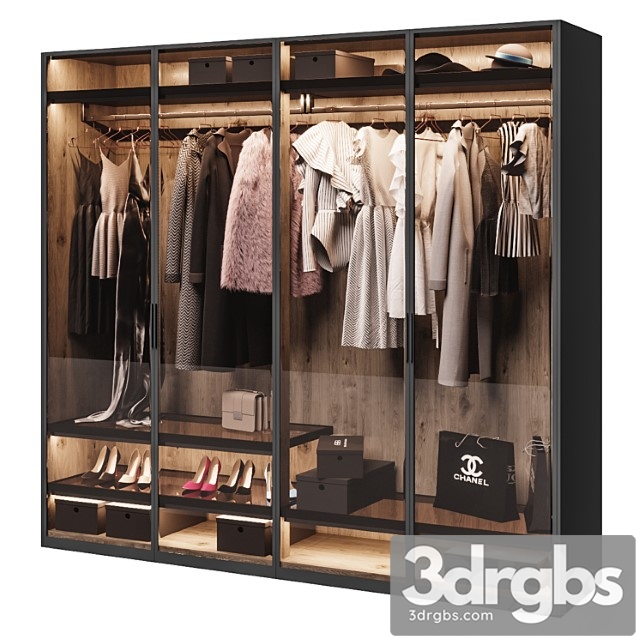 Poliform Wardrobe 3dsmax Download - thumbnail 1