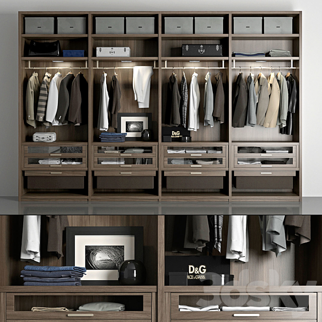 Poliform wardrobe 3DSMax File - thumbnail 1