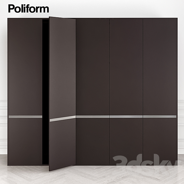 Poliform Wardrobe SBGA 3ds Max - thumbnail 1