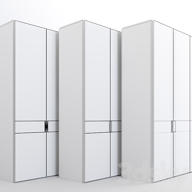 Poliform wardrobe system 3DS Max Model - thumbnail 6