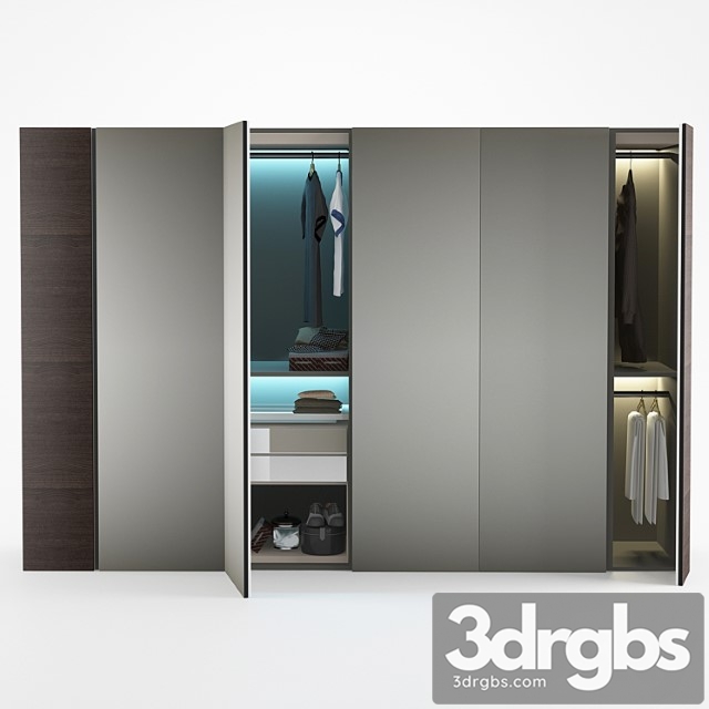 Poliform wardrobe_2 3dsmax Download - thumbnail 1