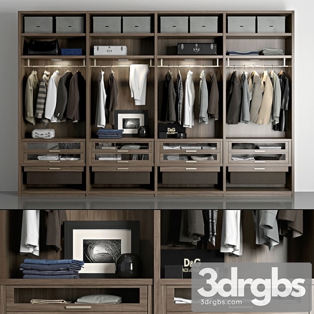 Poliform wardrobe_222 3dsmax Download - thumbnail 1