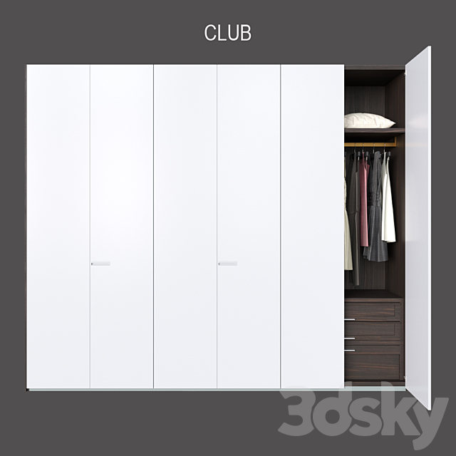 POLIFORM WARDROBES CLUB 2 3DSMax File - thumbnail 1