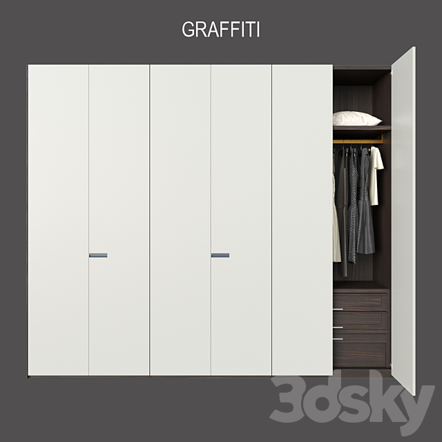 POLIFORM WARDROBES GRAFFITI 3DSMax File - thumbnail 1