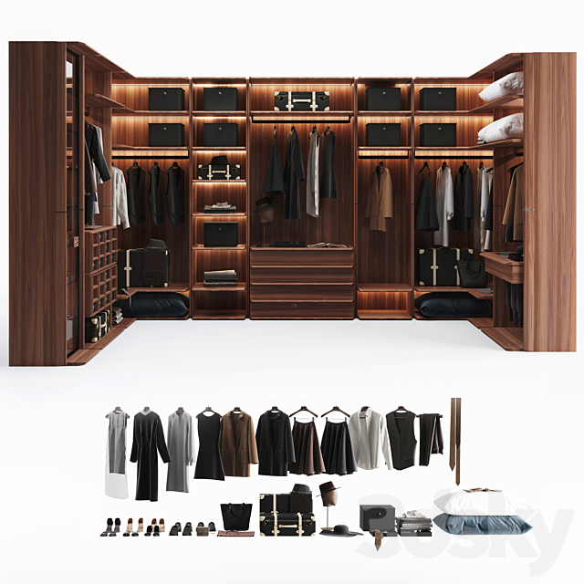 Porada My suite wardrobe 3ds Max - thumbnail 1